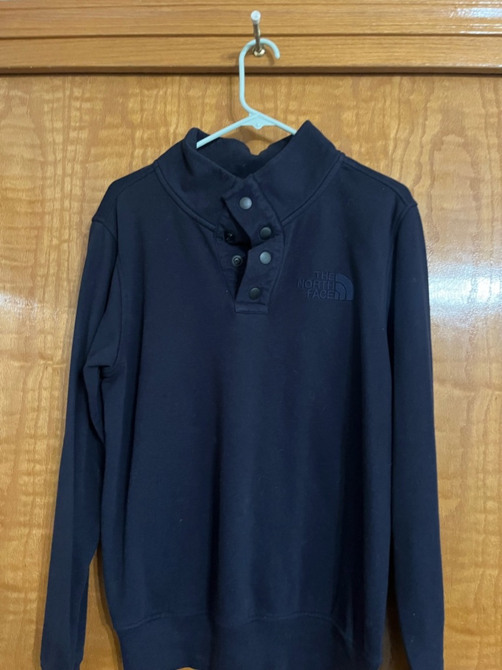 The North Face Black Snap-Front Pullover